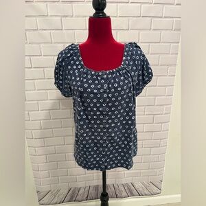 STYLE & CO women blue top/size M